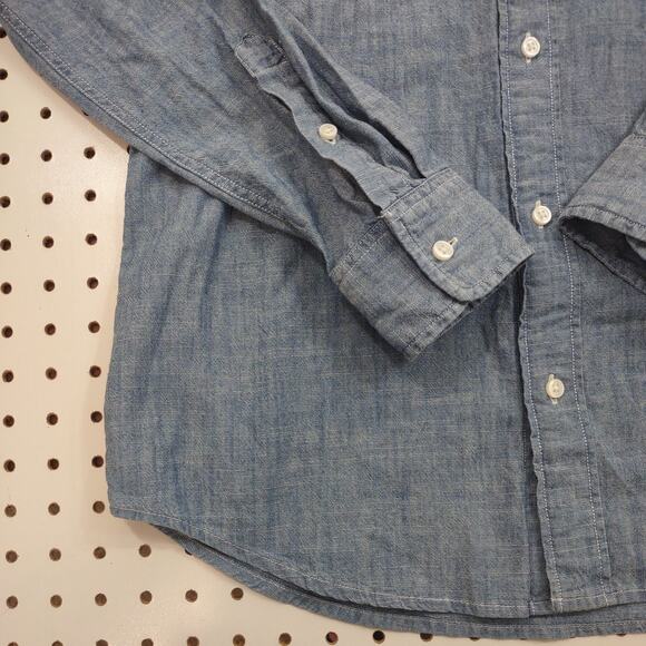 J Crew Crewcuts Denim Style Button Up, Size Kids 16 - Picture 6 of 9